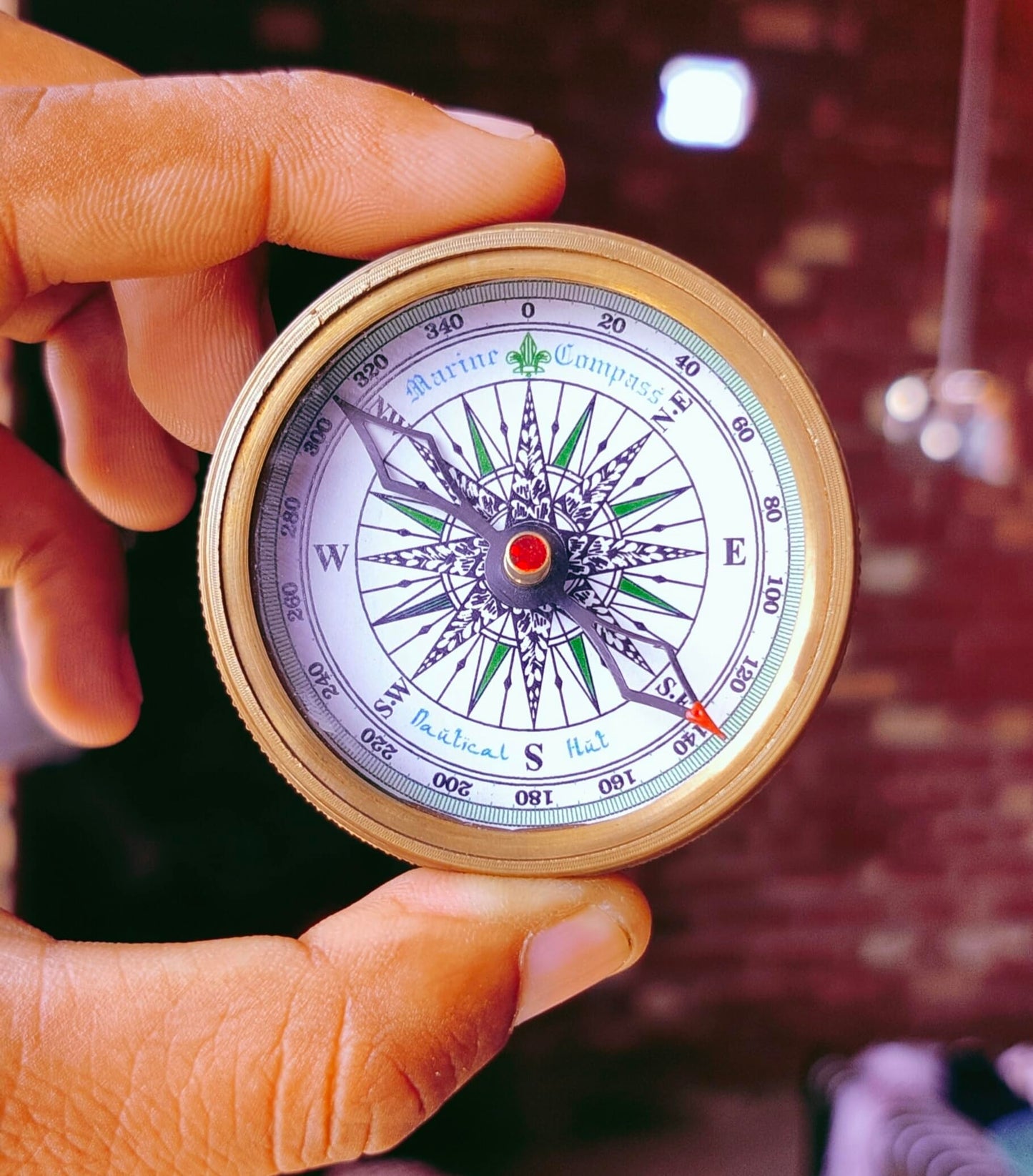 So You Can Always Find Your Way Back Home Brass Compass with Leather Case Engraved Camping Birthday Graduation Anniversary Baptism Christmas Thanksgiving Hiking Navigation Gift for him/her Luxury Gift