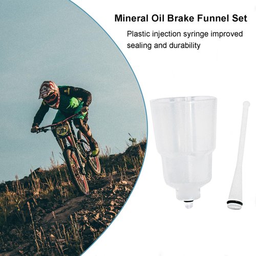 Bleed Kit for Shimano Hydraulic MTB Brakes, Mineral Oil Brake Funnel Set Bike Repair Tool Kit Hydraulic Brake Compact (1)