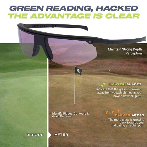 POPTICALS NYDEF Golf Foldable Sunglasses for Your Golfing Accessories (Violet)