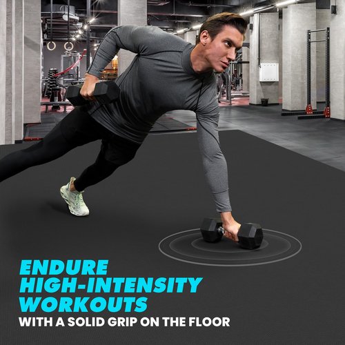 13'x6' Non Slip Extra Large Exercise Mat XL Mats For Home Workout Cardio Fitness Home Gym Mat Non-Toxic Thick Exercise Floor Mats