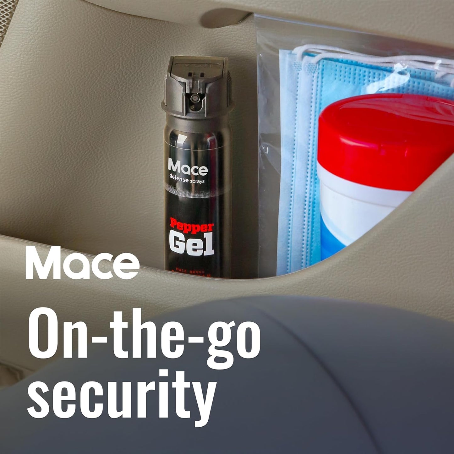Mace Magnum 3, Magnum 4, or Magnum 9 Pepper Gel Spray, Up to 25 Feet Range, No Wind Blowback, Pepper Spray Gel for Women & Men
