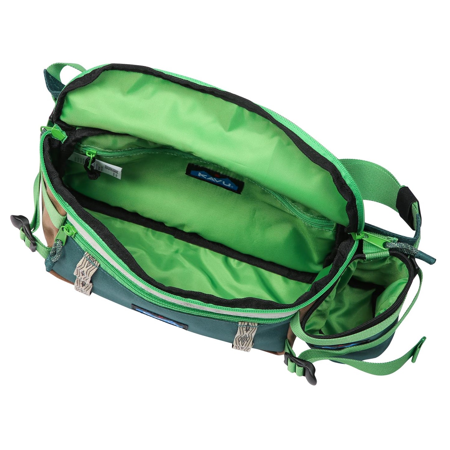 KAVU Washtucna Belt Bag Fanny Pack With Detachable Beverage Cooler - Fun Camp