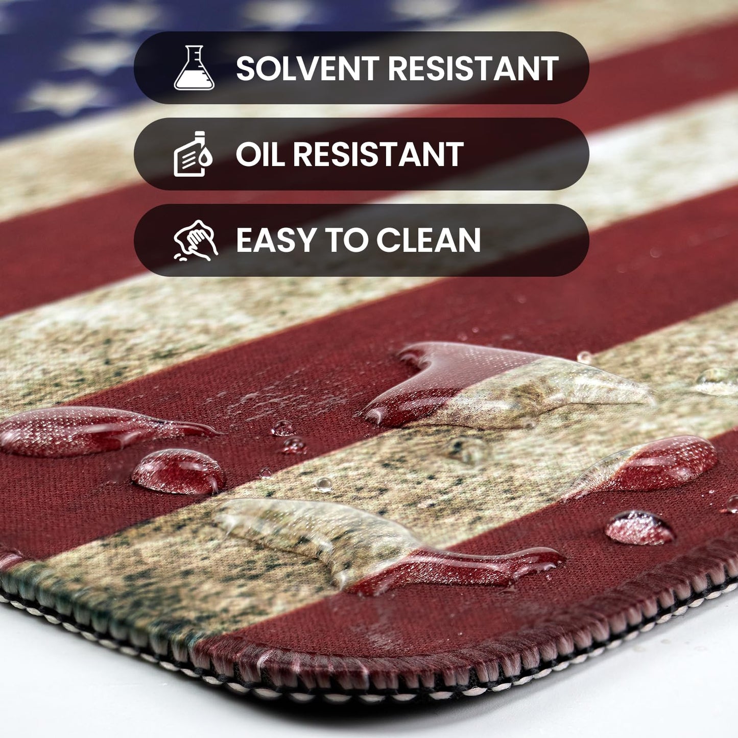 24"x12" Thick Gun Cleaning Mat with 200PCS 6" Swabs, Gun Mat - for Firearm Cleaning and Maintenance - Waterproof, Oil-Resistant, Non-Slip and Durable