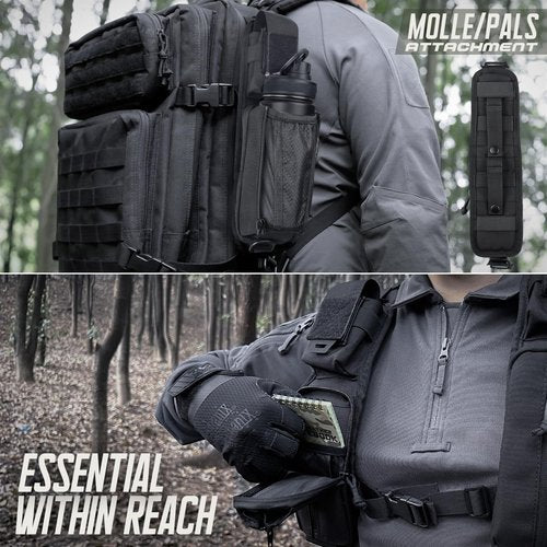 WYNEX Molle Tactical Pouches of Water Bottle Pouch Version, Tactical Accessories Backpack Strap Pouch Water Bottle Carrier Holder Molle Accessories for Backpacks