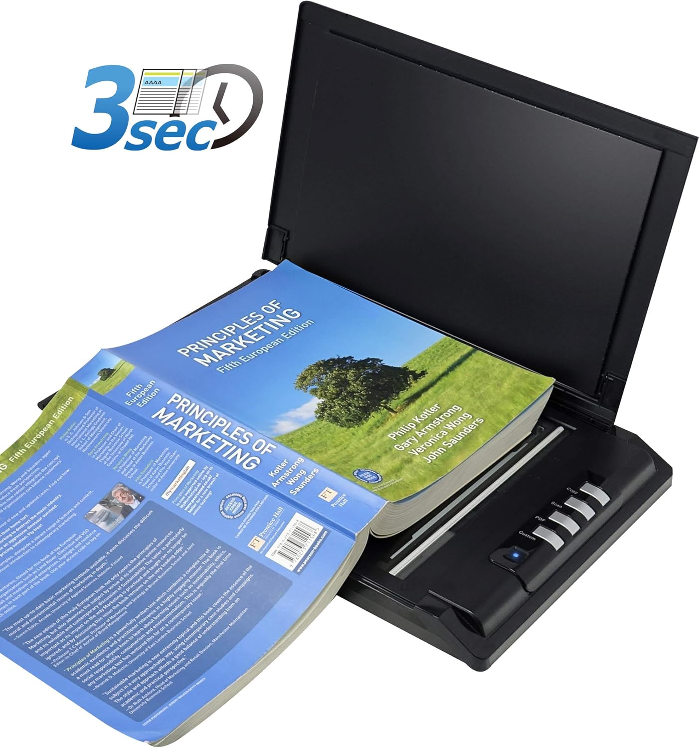 Plustek OpticSlim 2700 - High Speed Flatbed Scanner, 3sec Fast scan Speeds. Compact Design for Home and Home Office. Windows and Mac Support