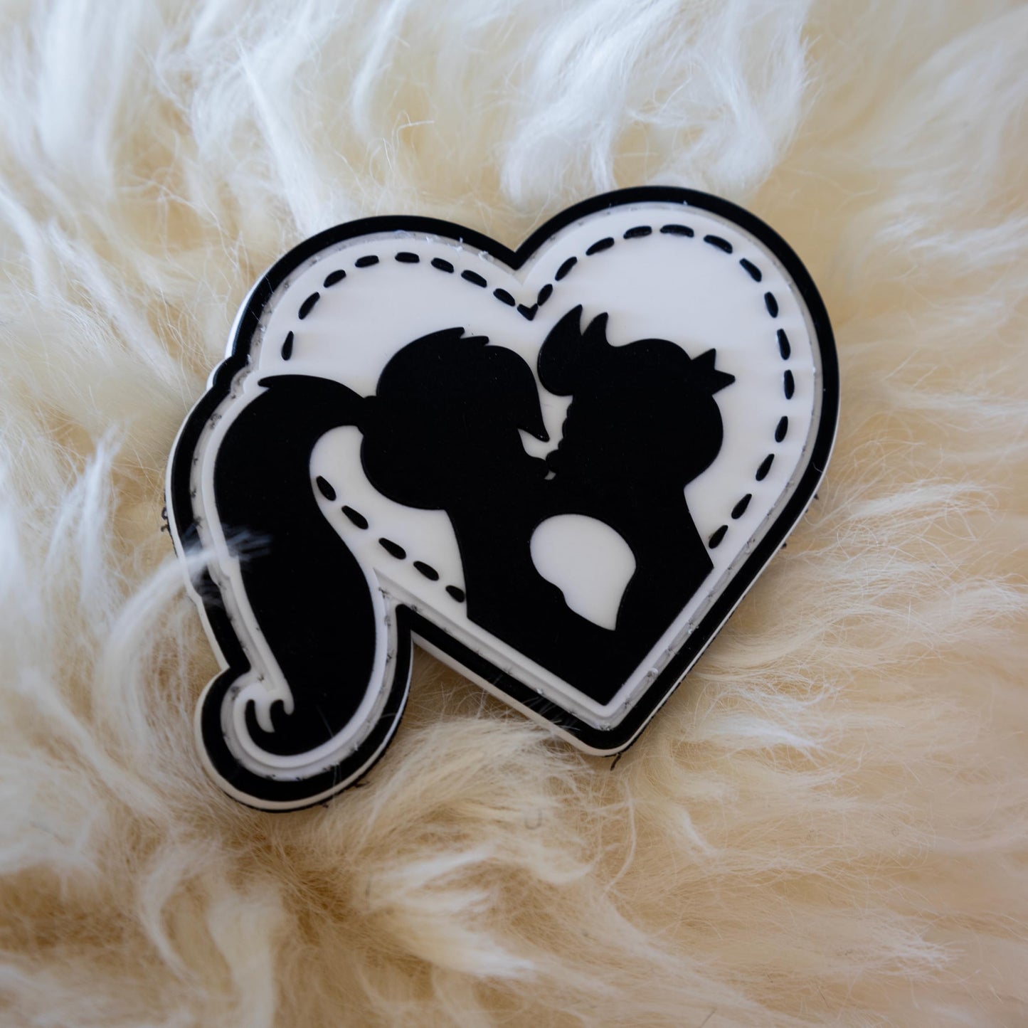 Love Heart - PVC Morale Patch | Hook & Loop Backing