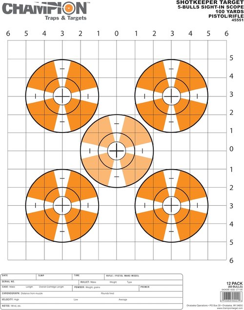 Champion Shop keeper Large Sight-In Target (Pack of 12)