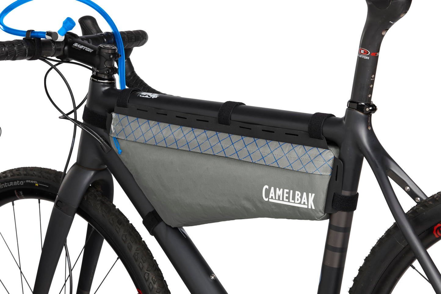 CamelBak M.U.L.E. Bikepacking Waterproof Triangle Frame Pack - Includes 2L Quickstow Hydration Reservoir Bladder, Large