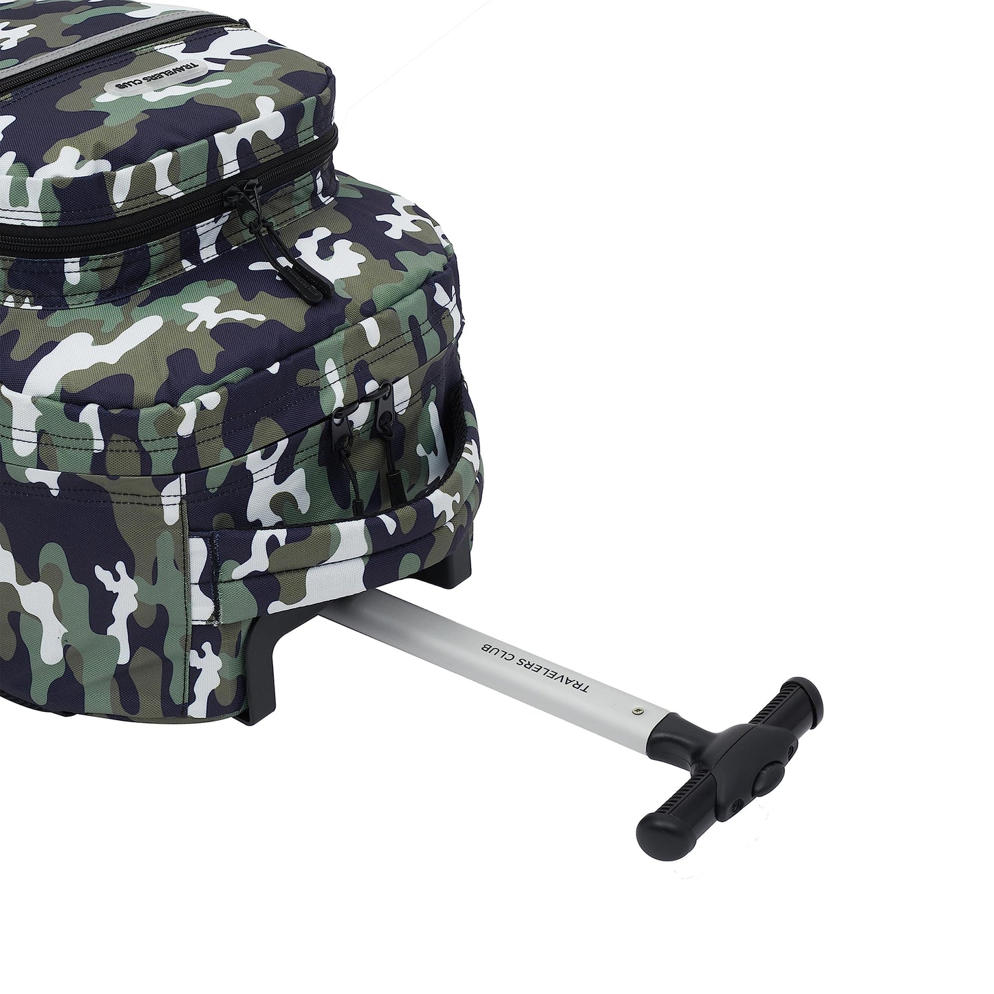 Travelers Club Rolling Backpack, Camo, 18 Inch