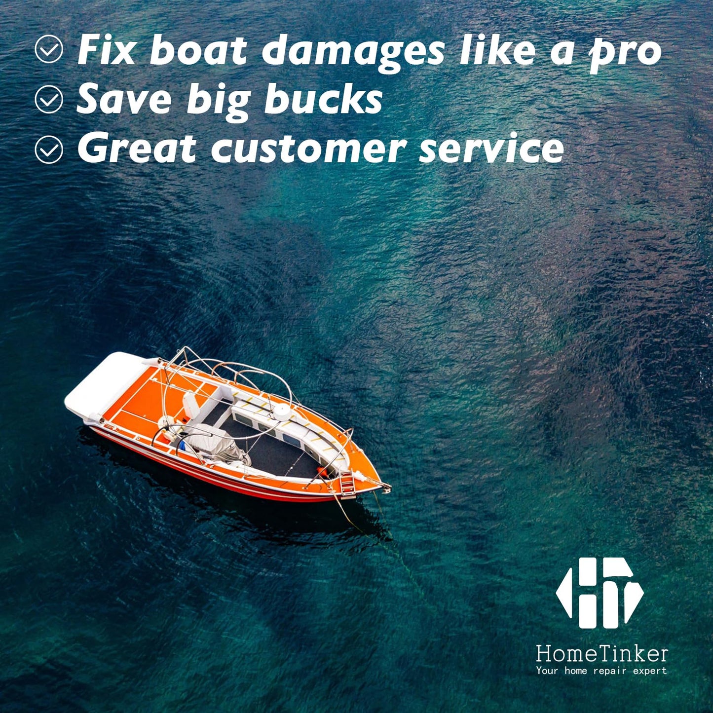 Gel Coat Repair Kit for Boats(Color Match), Marine Fiberglass Repair Kit, Fiberglass Boat Repair Kit,Premium Marine Gelcoat Epoxy Filler,Repair Chips Cracks Pits Holes for Gelcoat Fiberglass Porcelain
