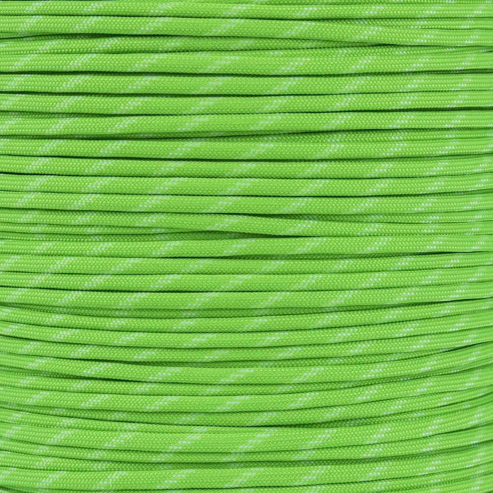 PARACORD PLANET 10 Feet Made Of 100% Nylon With 7 Inner-Core Strands Paracord Neon Turquoise Glow In The Dark