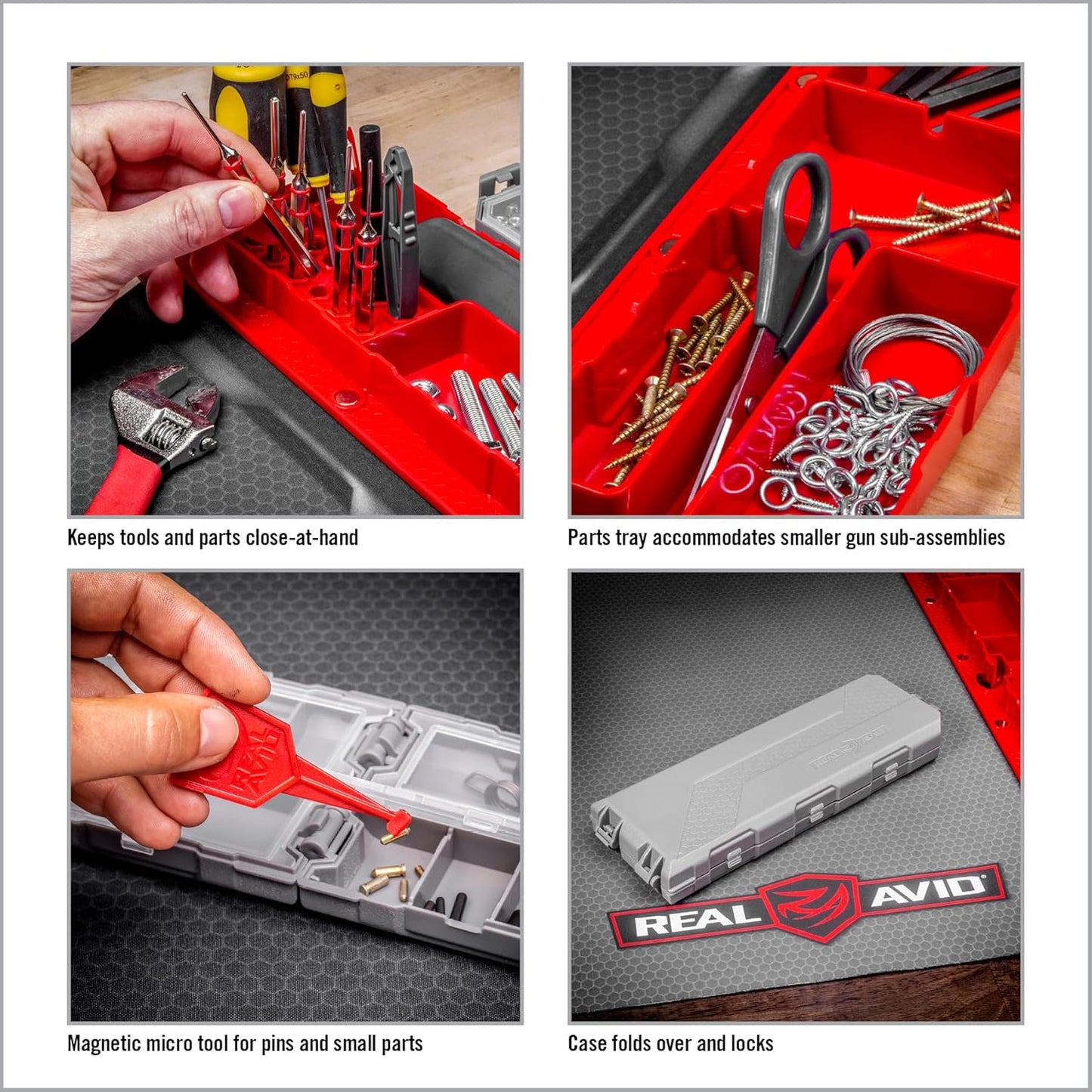 Real Avid Smart Mat Options - Choose 47.25”x19.5” XXL Mat or 43"x16" Universal Smart Gun Mat - Gun Oil Resistant, Non-Slip, Padded Rifle Cleaning Mat