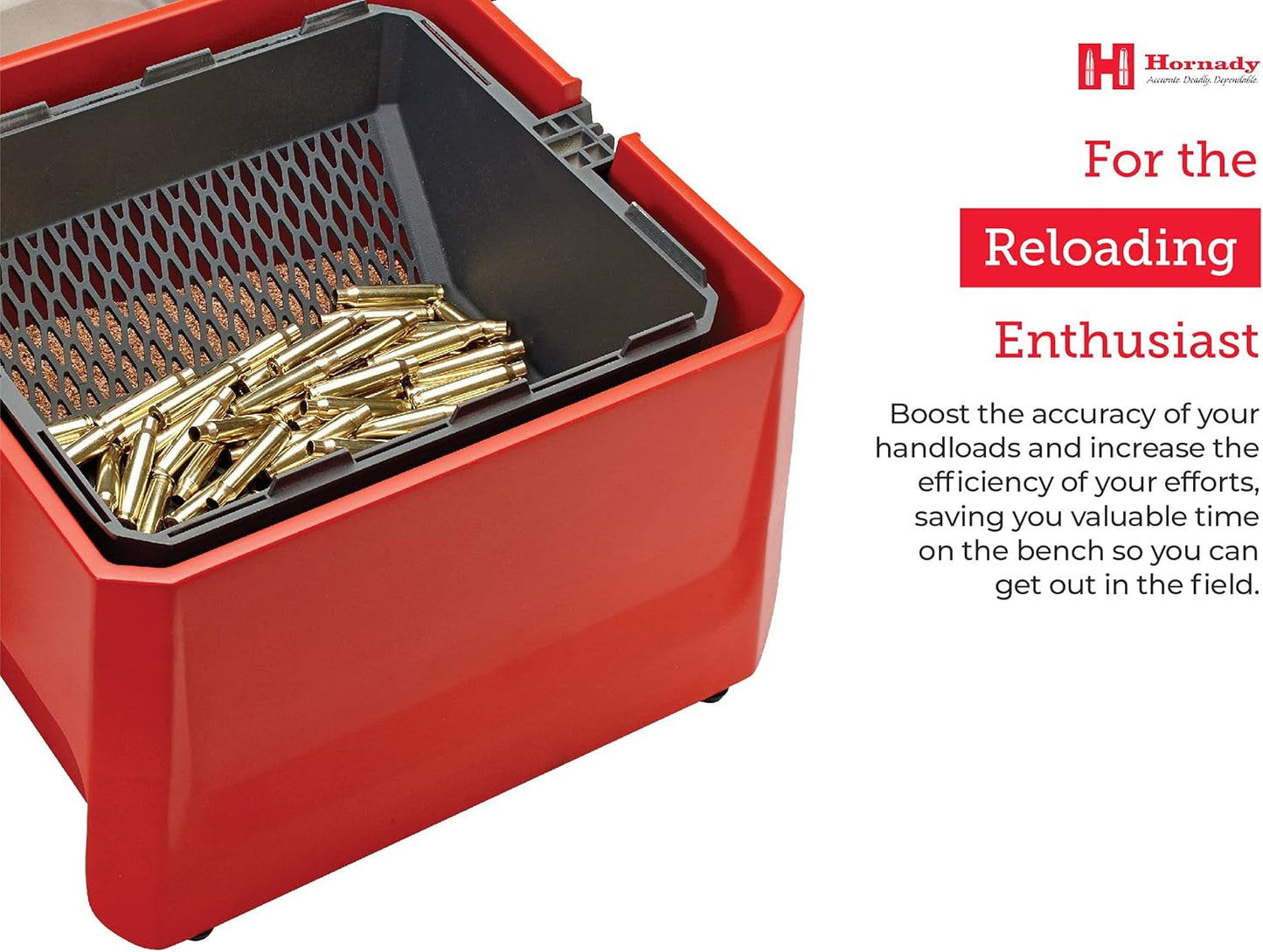 Hornady Rotary Media Sifter 050207 - Efficiently Separate Tumbling Media from Cartridge Cases with Clear Lid & Locking Pin
