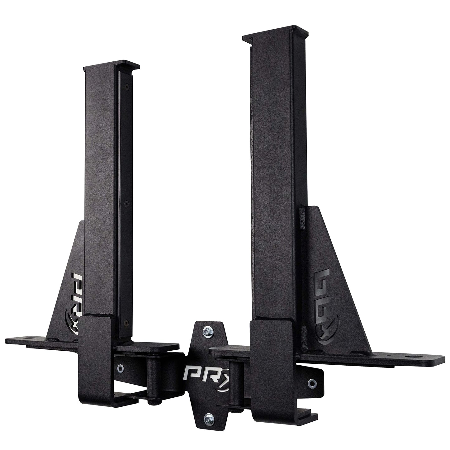 PRx Performance Squat Rack Spotter Arm Pairs, Fits Profile ONE 2x3 with 5/8" Hole & PRO 3x3 with 1" Holes in Upright Squat Racks, USA Made, (Spotter Arm Storage)
