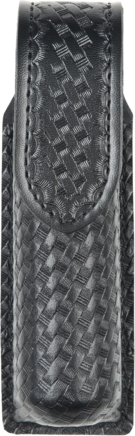 Safariland Duty Gear Bianchi 38-4HS: Mace Holdertop Flap, Basket Weave, Black