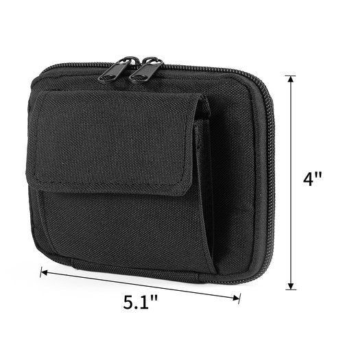 Duty Belt Gloves Pouch Latex Disposable Glove Holder Carrier Double Gloves Pockets Police Law Enforcement Officer Security Firefighter EMS EMT Paramedic First Responders Heavy Duty Bag