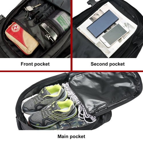 Large 3 Day Expandable 39L-64L Backpack Military Tactical Hiking Camping Daypack