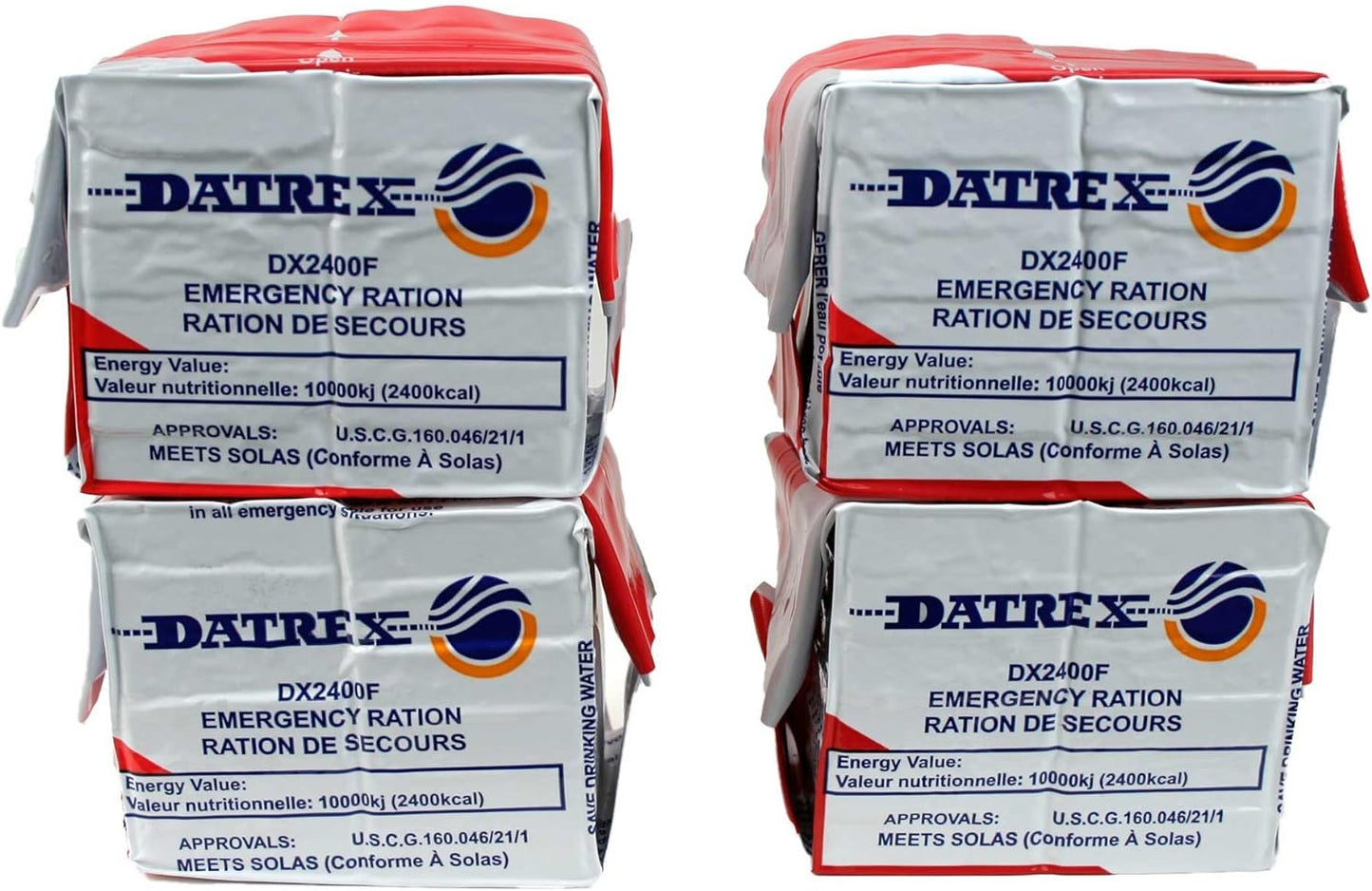 Emergency Food Ration Bars for Disaster or Survival, 2400 Calories per Pack of 12 Bars