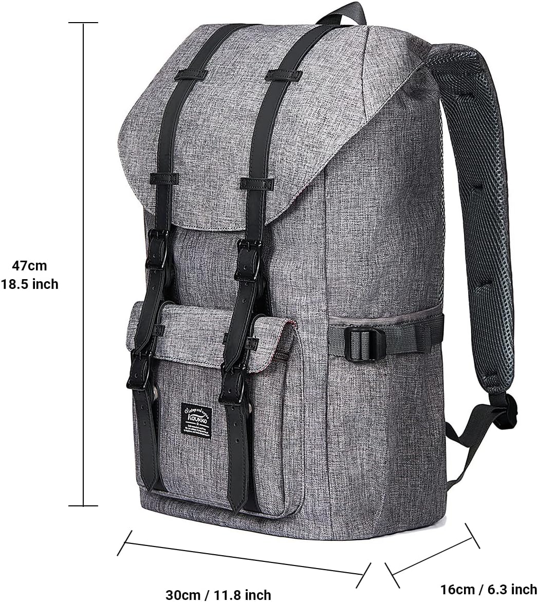 KAUKKO Backpack, (Black (E5-3), 45 x 27 x 17cm (HxBxT)