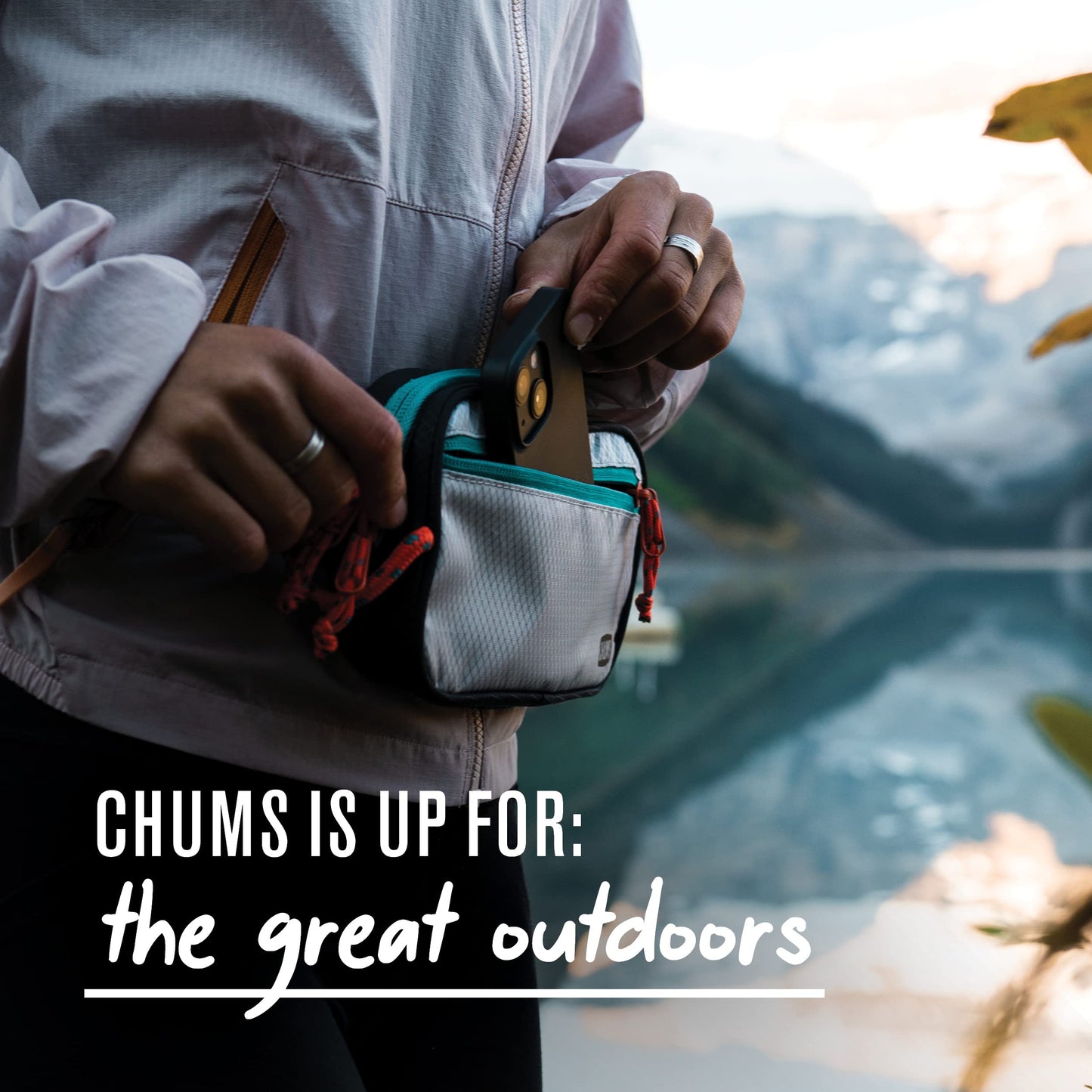 Chums Trail Jam Waist Pack - Tactical Belt Bag and Convertible Crossbody Bag with Zipper Pockets For Running, Hiking, and Travel - Black