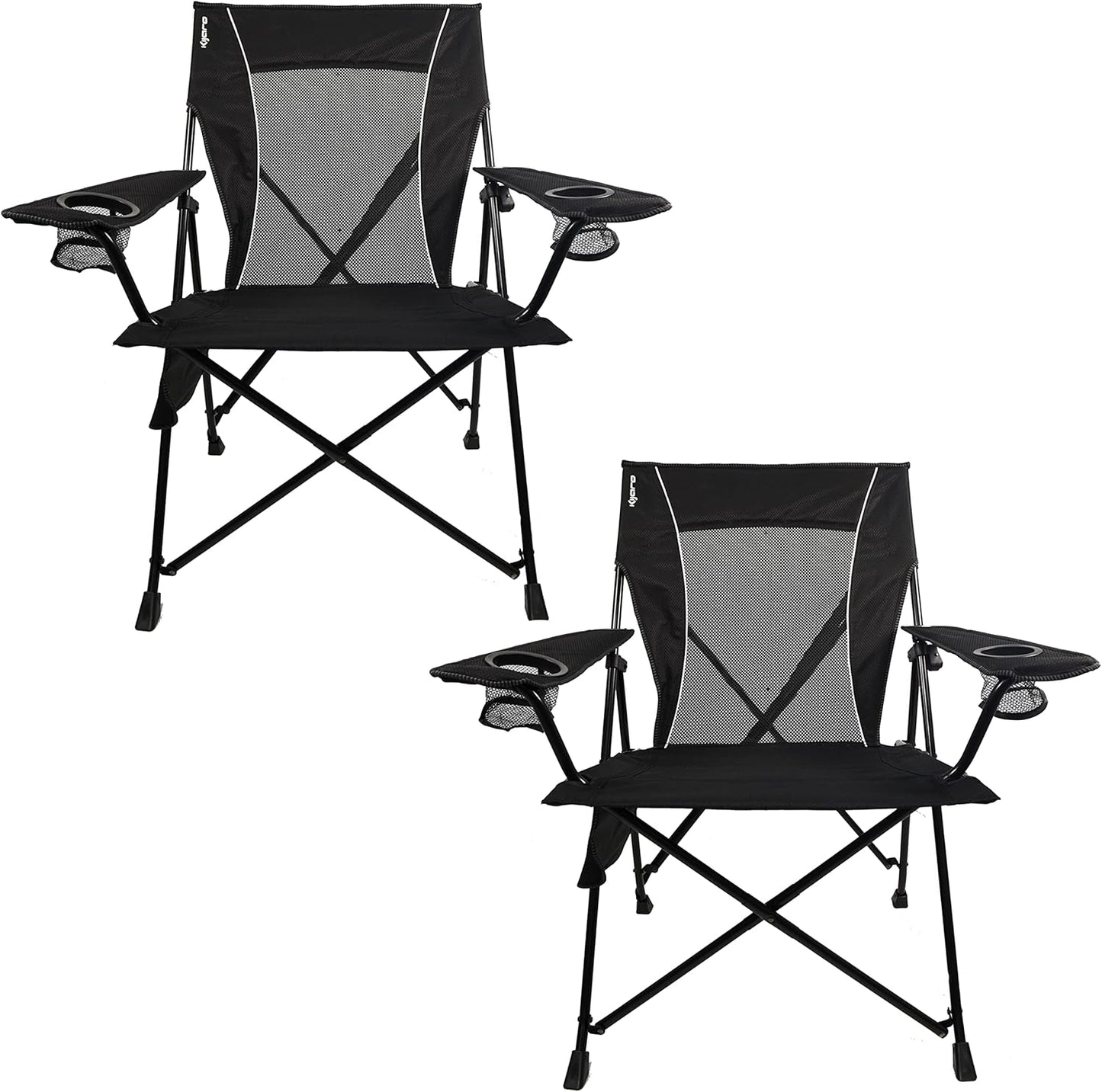 Kijaro Enjoy Versatile Folding Sports, Outdoor Chair & Lawn Chair, Dual Lock Feature, Maldives Blue (Hard Arm)