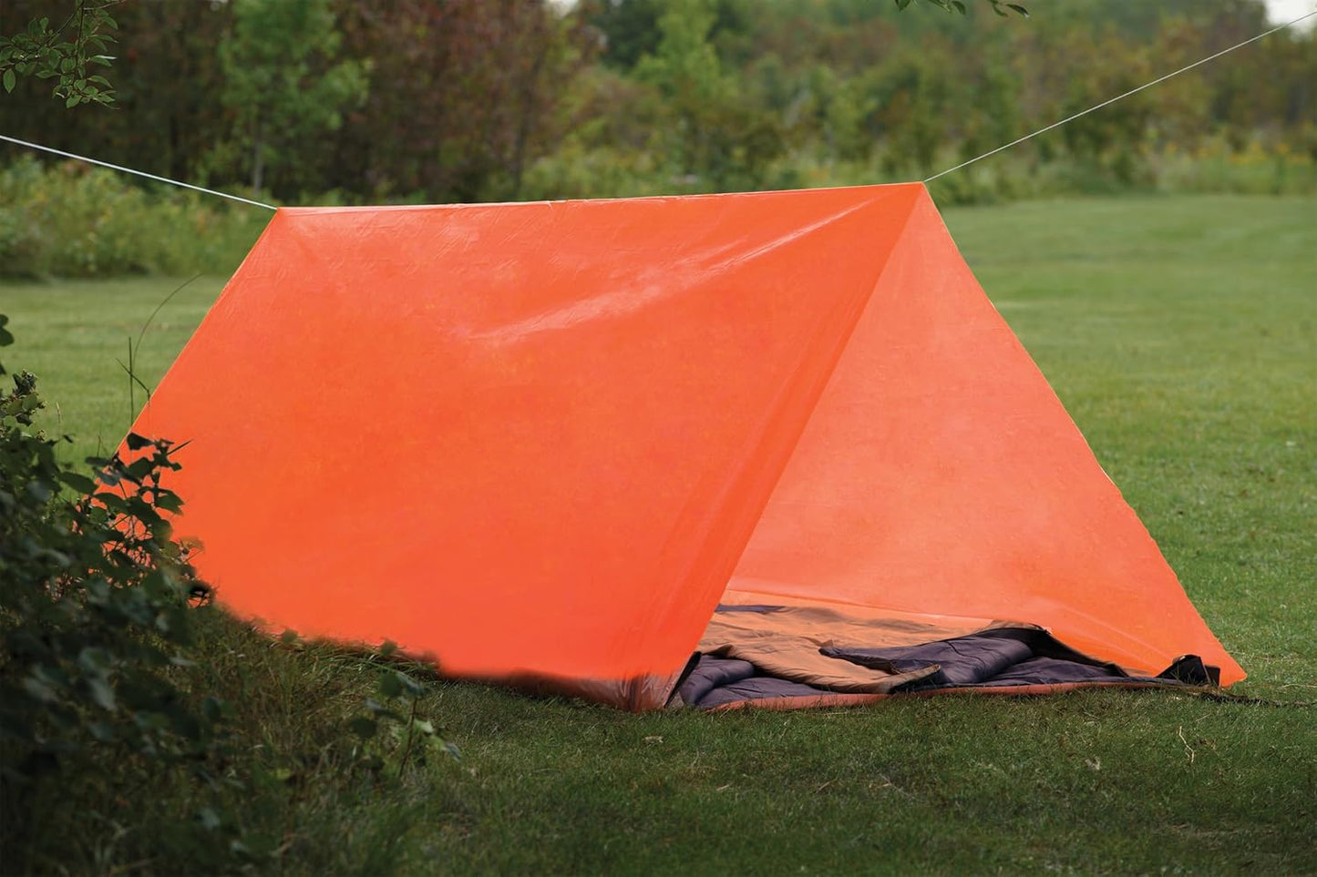 Coghlan's Lightweight Emergency Tube Tent - Portable Waterproof Shelter for Camping, Hiking, Survival, and Outdoor Adventures - Fire Retardant Material with Durable Nylon Cord (Sleeps Two)