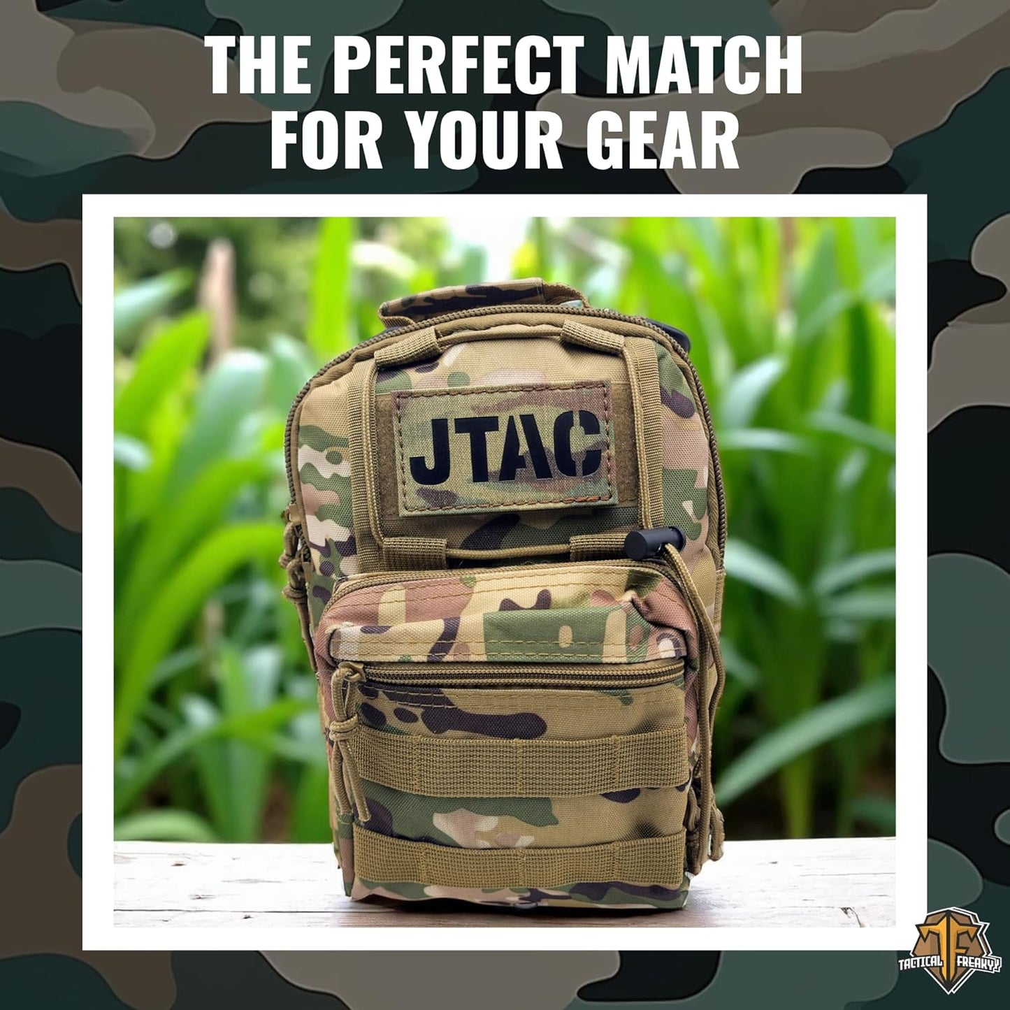 JTAC IR Patch Joint Terminal Attack Controller Air Support FAC Infrared 3.5x2 Tactical Morale Patch Hook Backing Multicam