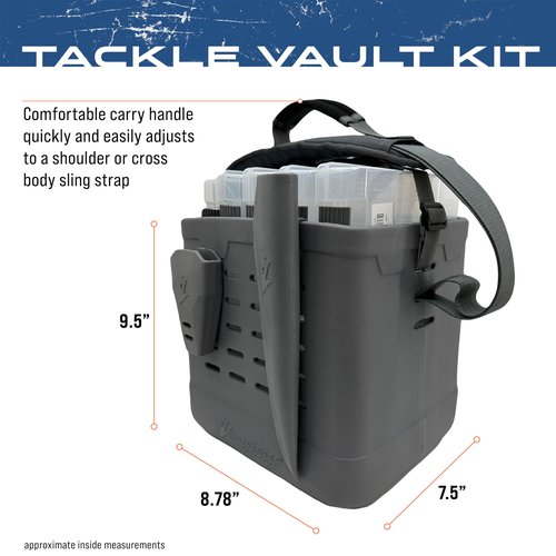 FROGG TOGGS EVA Tackle Vault Tote, Lightweight Customizable Tackle Bag with Accessories