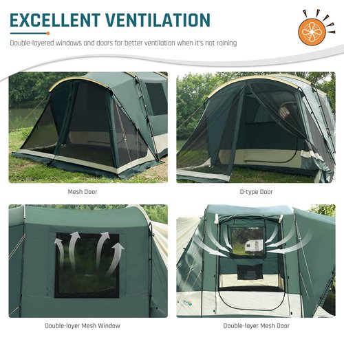 SUV Tent with Screen Porch, 5 Person Car Tents for Camping, SUV Tailgate Tent for Outdoor, Van Car Camping with Movie Screen, 12'x10'x87in(H)