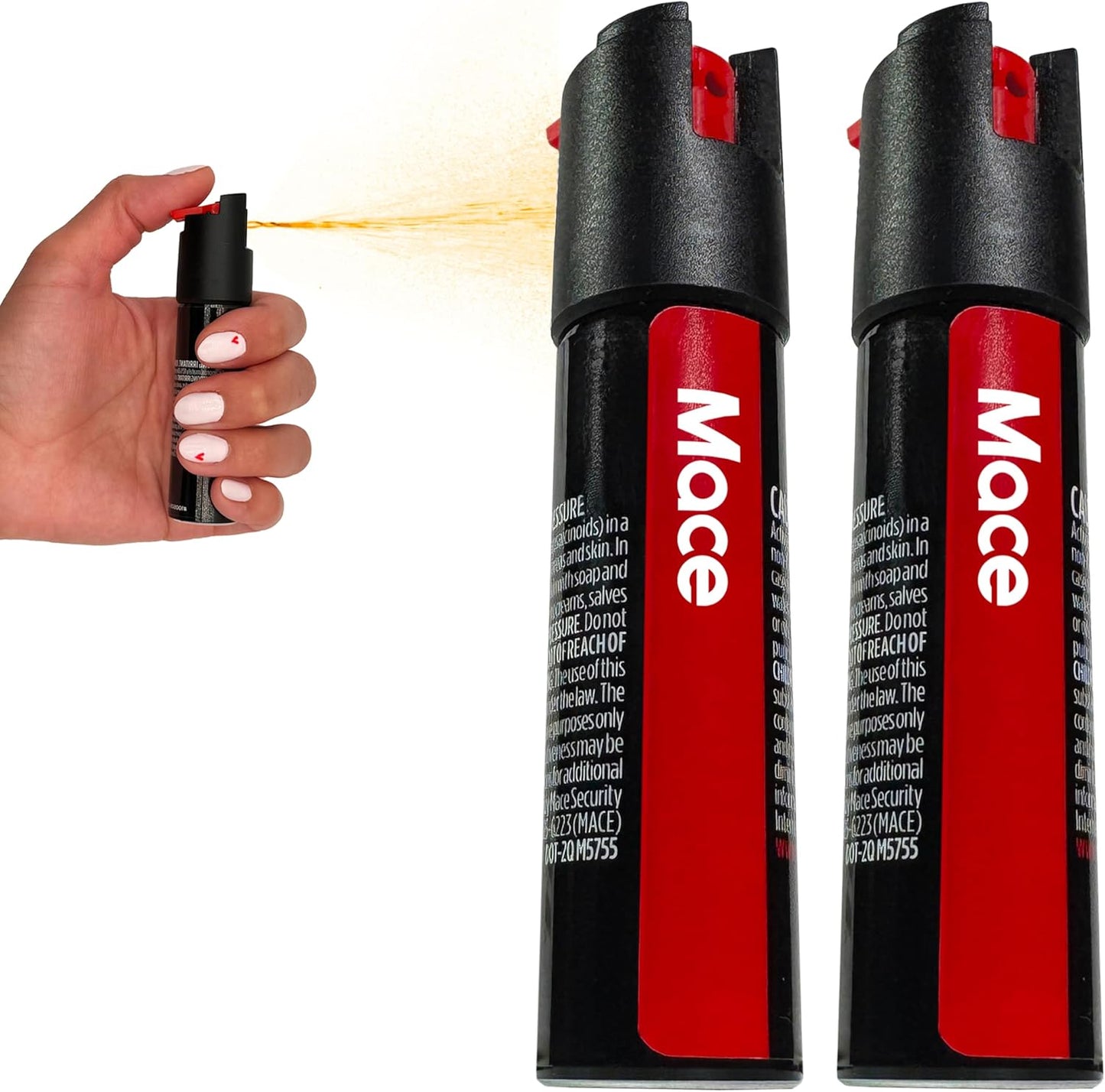 Mace Pepper Spray - Twist Lock & Hardcase Model, Max Strength 10% OC Formula, Long Lasting UV Dye, Self Defense Pepper Spray for Women & Men