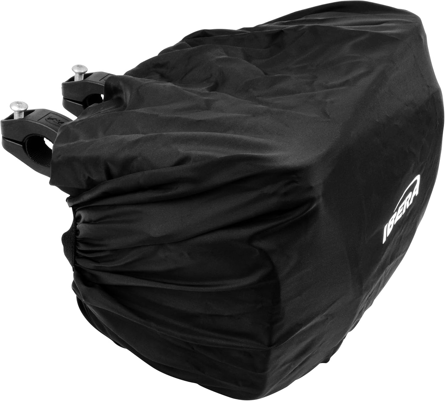 Ibera Bike Handlebar Bag - Clip-On Bikes Bag with Transparent Lid for Maps - with Shoulder Strap, Rain Cover & Reflective Trim - Water-Resistant Bike Accessories - Fits 22.2–31.8 mm Handlebars