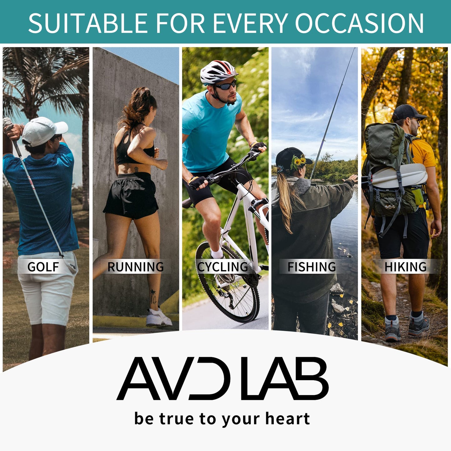 AVDLAB Polarized Wrap Around Sunglasses UV400 Protection Cycling Goggles Women Men Running Sport AB2206(Black/Red)