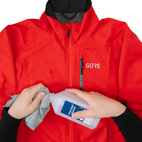 GEAR AID Tenacious Tape Gore-TEX Fabric Patches for Quickly Fixing Holes and Tears in Jackets, Gloves, Rain and Ski Pants, Black, 2.5” x 2.8” Hexagon, 2.5” x 4” Rectangle