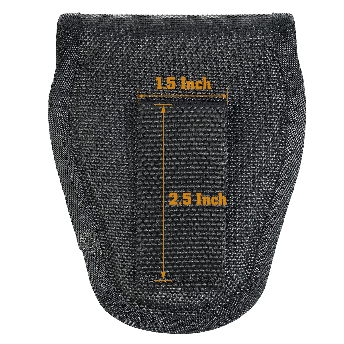SdTacDuGe Molded Handcuff Pouch, Hidden Snap Case for Duty Belt, Law Enforcement Professional Holder, Police Ballistic Nylon
