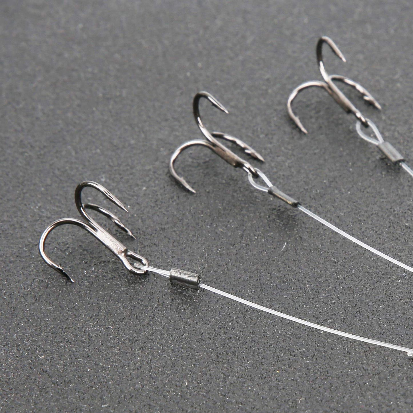 Haosie Stinger Hooks Walleye, Trailer Hooks Fishing, 6PCS Treble Hook, SGWL PK110 10cm / 4in Bass Hook for Lure Fishing
