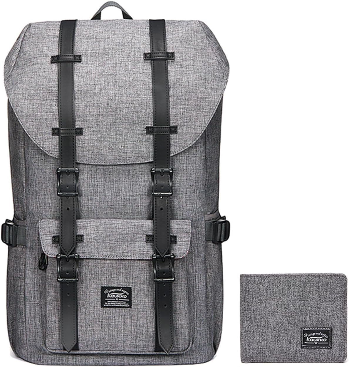 KAUKKO Backpack, (Black (E5-3), 45 x 27 x 17cm (HxBxT)