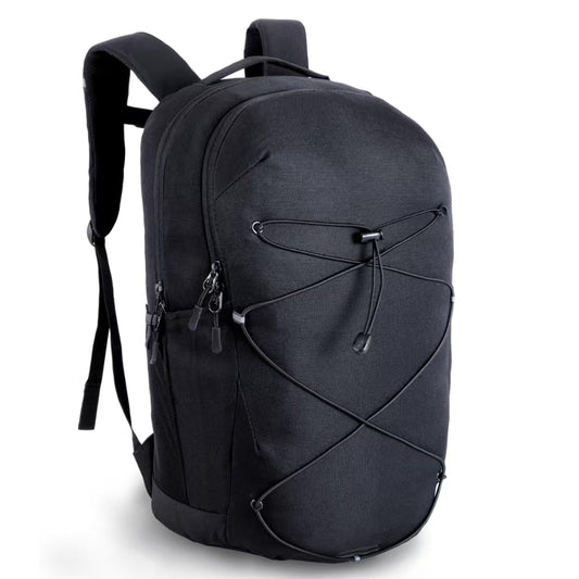 KEOFID Casual Backpack for Men and Women, Hiking Backpack for Travel, Black Daypacks for Sports, College, Water Resistant(Black)