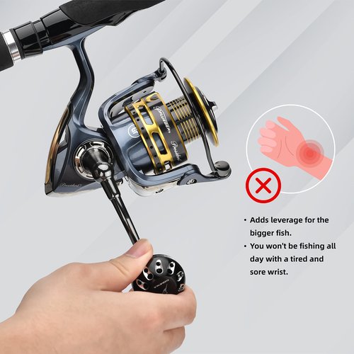 GOMEXUS Power Handle for Pfluger President Spinning Reel 35 40