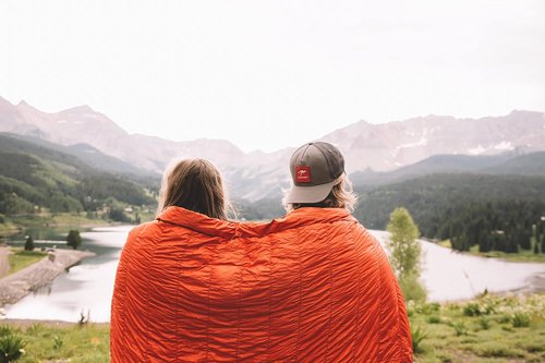 KAMMOK Firebelly 30°F - Down Trail Quilt, Water Resistant, Durable, Compact and Packable, Indoor/Outdoor Camp Blanket (88 in × 54 in),