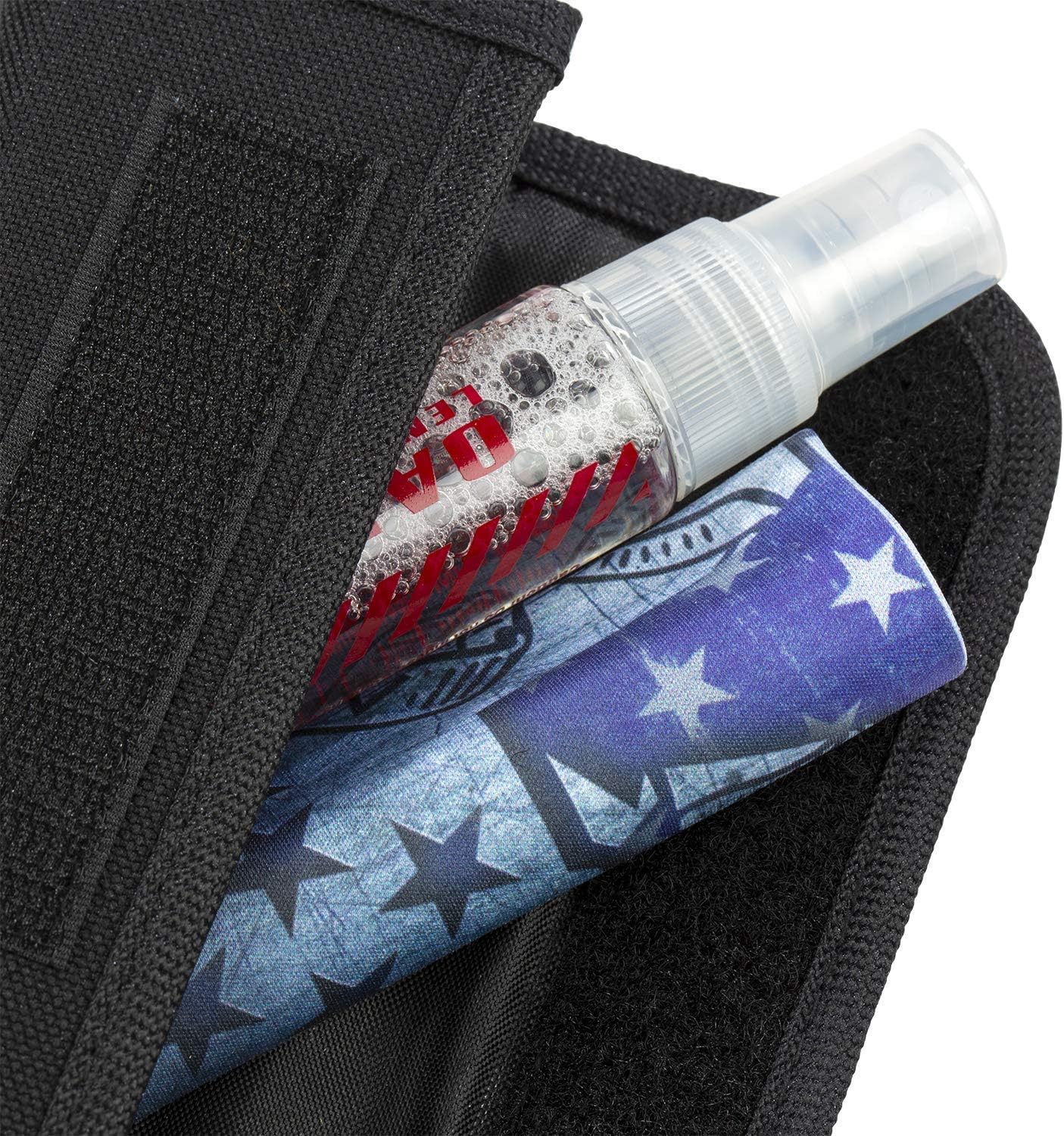 Oakley Flak 2.0 XL Sunglasses (Matte Black Frame/Prizm Deep H2 O Polarized Lens) with USA Flag Lens Cleaning Kit