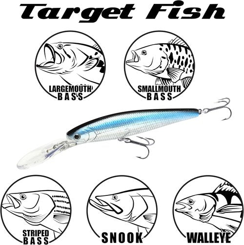 LUCKY CRAFT Staysee 90SP V2, Freshwater Lake Bass Fishing Lure, Jerkbait, Smallmouth, Walleye, Pike, Suspending, Tournament Winning, Deep Diver, Fishing Gear, Fishing Accessories, Fishing Tackle