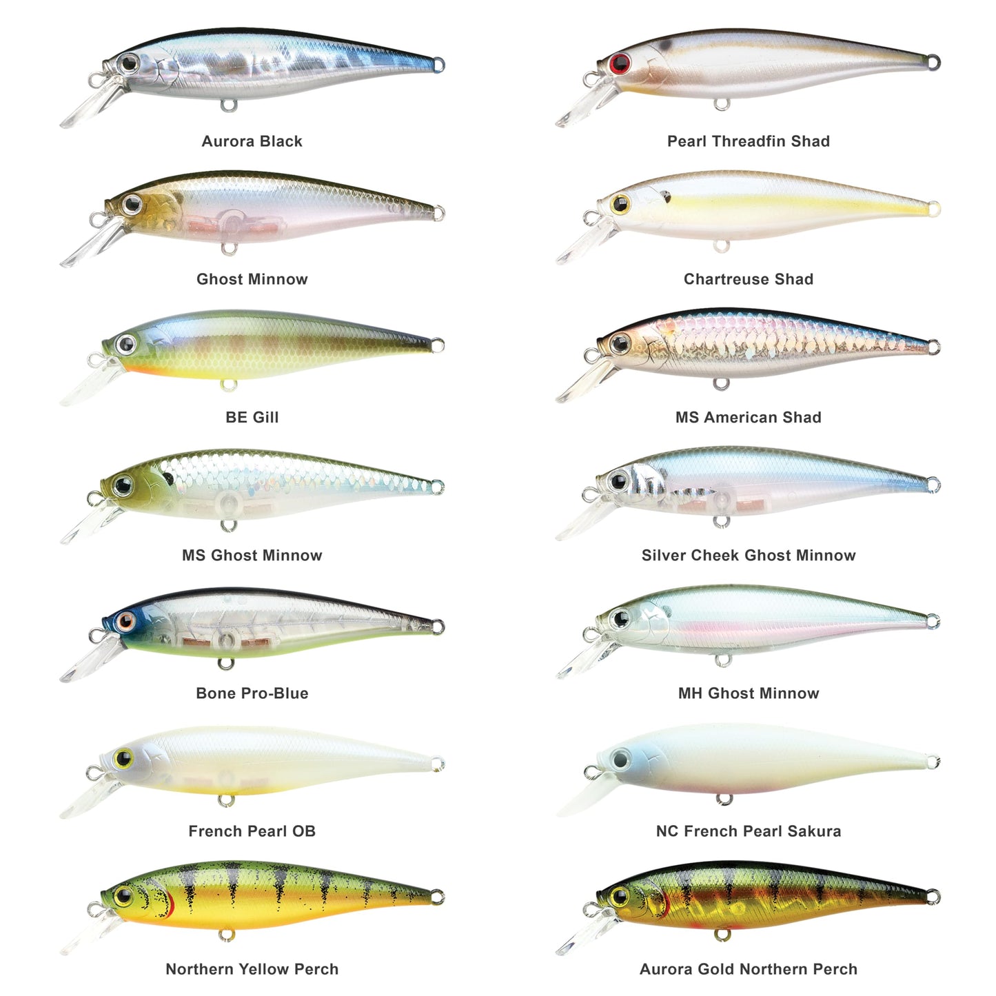 LUCKY CRAFT Pointer 78SP Fishing Lures, 3" Freshwater Bass & Trout Lures, Suspending 4ft-5ft Depth, Jerkbait, Bass Fishing Gear and Accessories, Silver Cheek Ghost Minnow