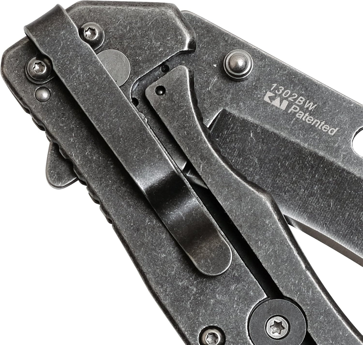 Kershaw Lifter (1302BW); Tactical Tanto Pocket Knife with 3.5 Inch 4Cr14 Steel Blackwashed Blade with Stainless Steel Blackwash Handle, SpeedSafe Assisted Opening and Deep-Carry Pocketclip; 3.2 OZ.