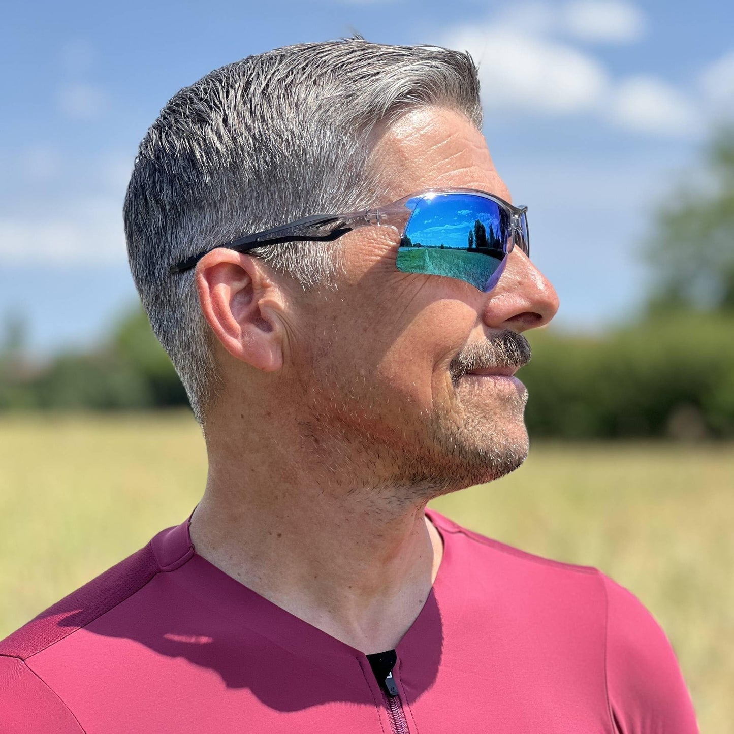 KAPVOE Polarized Sports Sunglasses for Men Fishing Baseball Cycling Running Golf Driving MTB UV Protection - K172