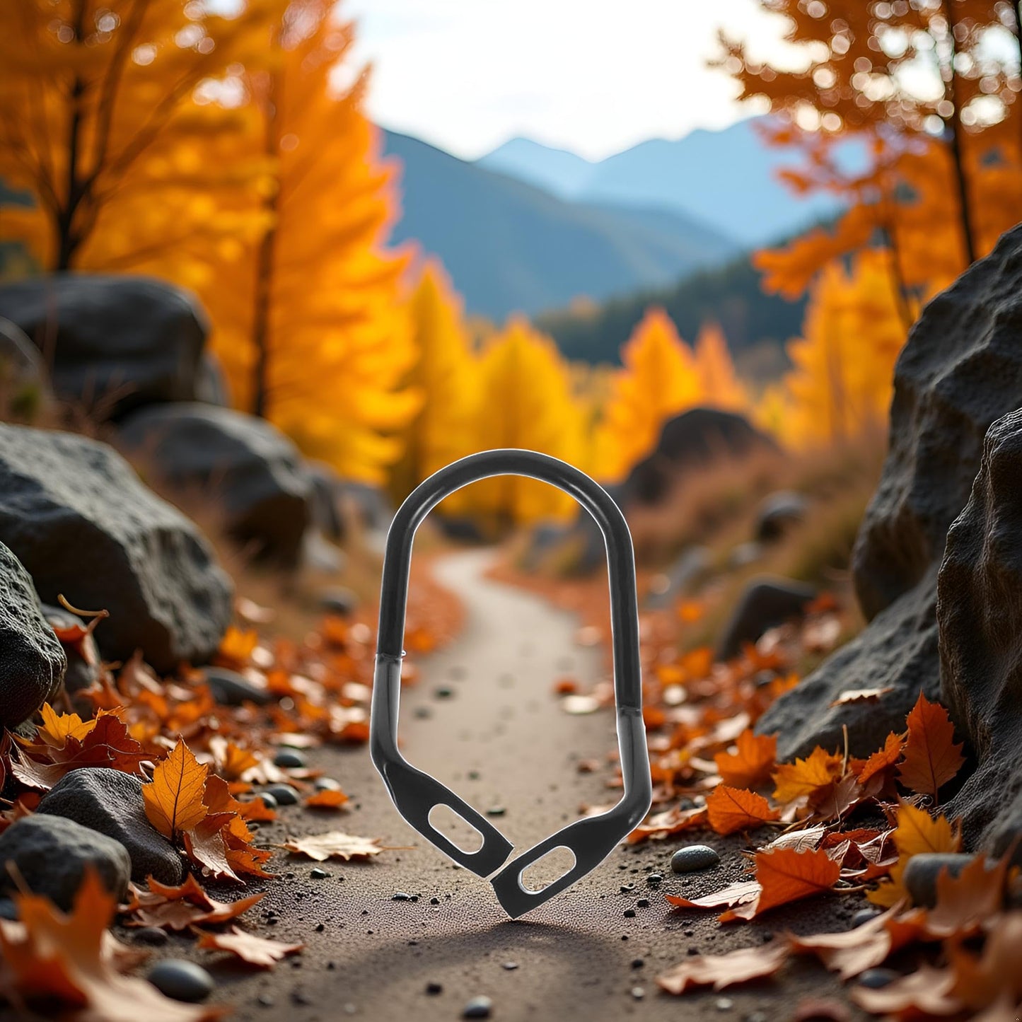 Junfamilee Black Steel Bicycle Rear Derailleur Protector, 150 mm, Clamp-On Mount, Bike Derailleur Hanger, Rear Gear Protector, Chain Stay Guard, Shifters