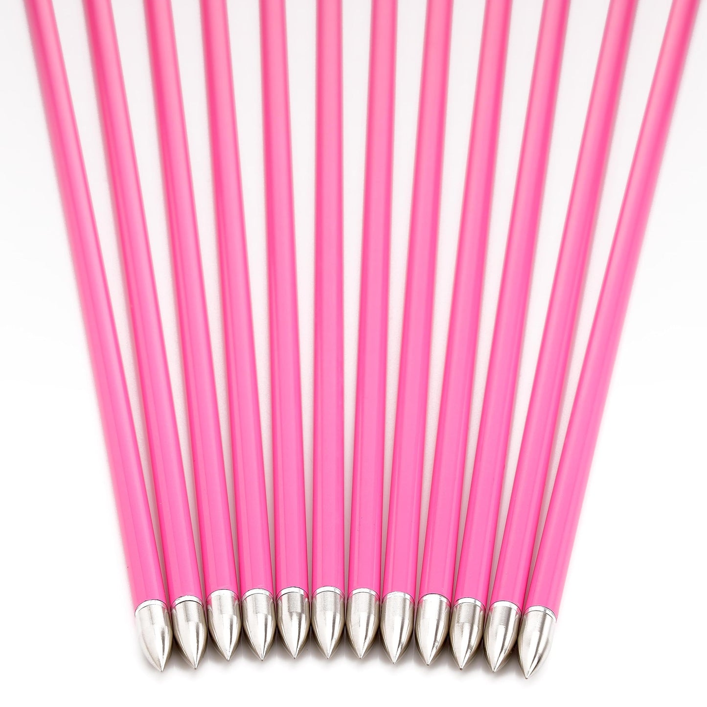 annastar 30" Carbon Feather Arrows Practice Hunting Arrows Spine 300 340 400 500 600 700 800 for Recurve Bow & Compound Bow (12 pcs) (30inch Spine 600, Blush Pink)