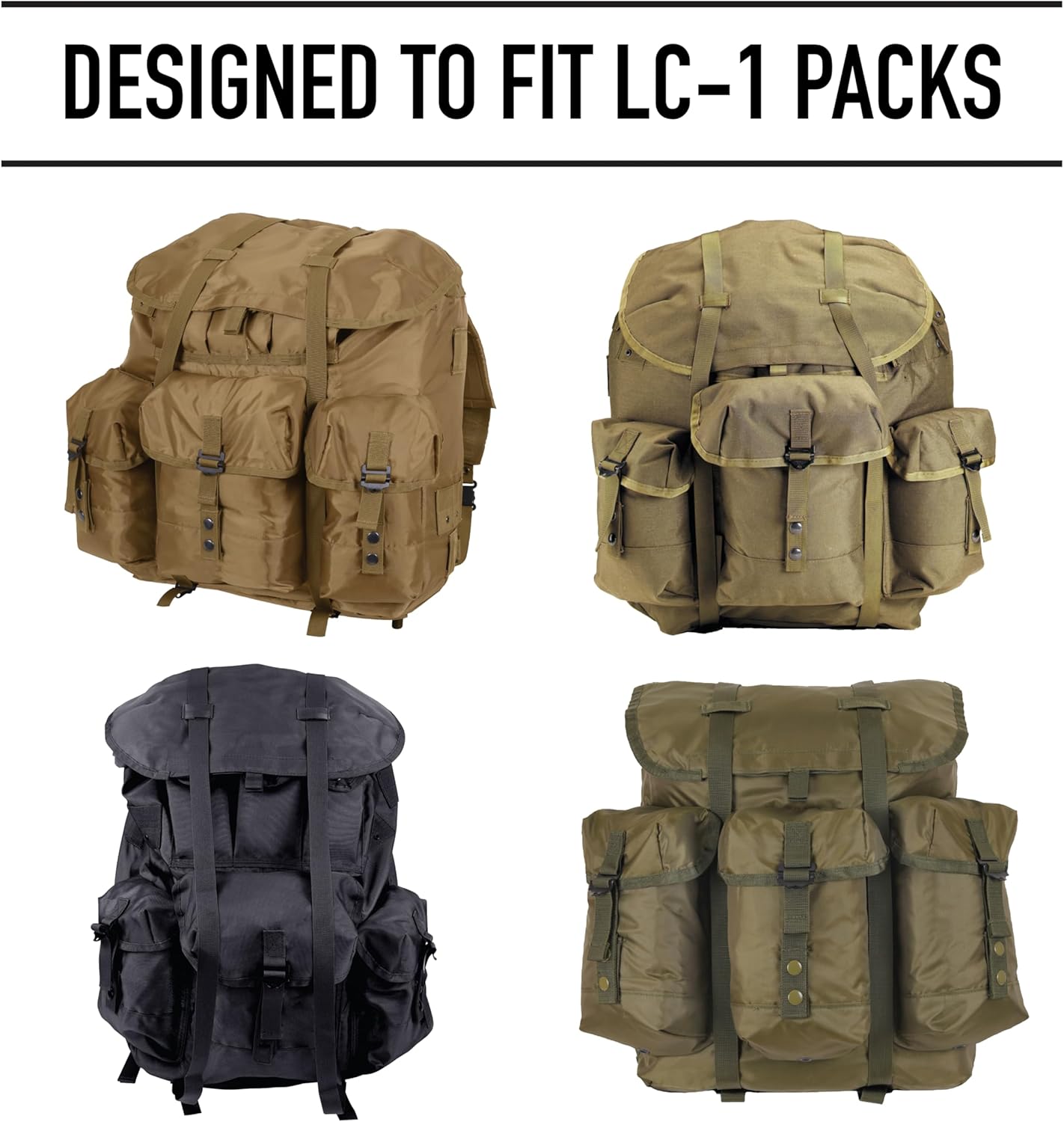 Rothco Alice Pack Frame with Attachments – Includes Padded Shoulder Straps and Kidney Pad Waistbelt – Lightweight Aluminum Construction