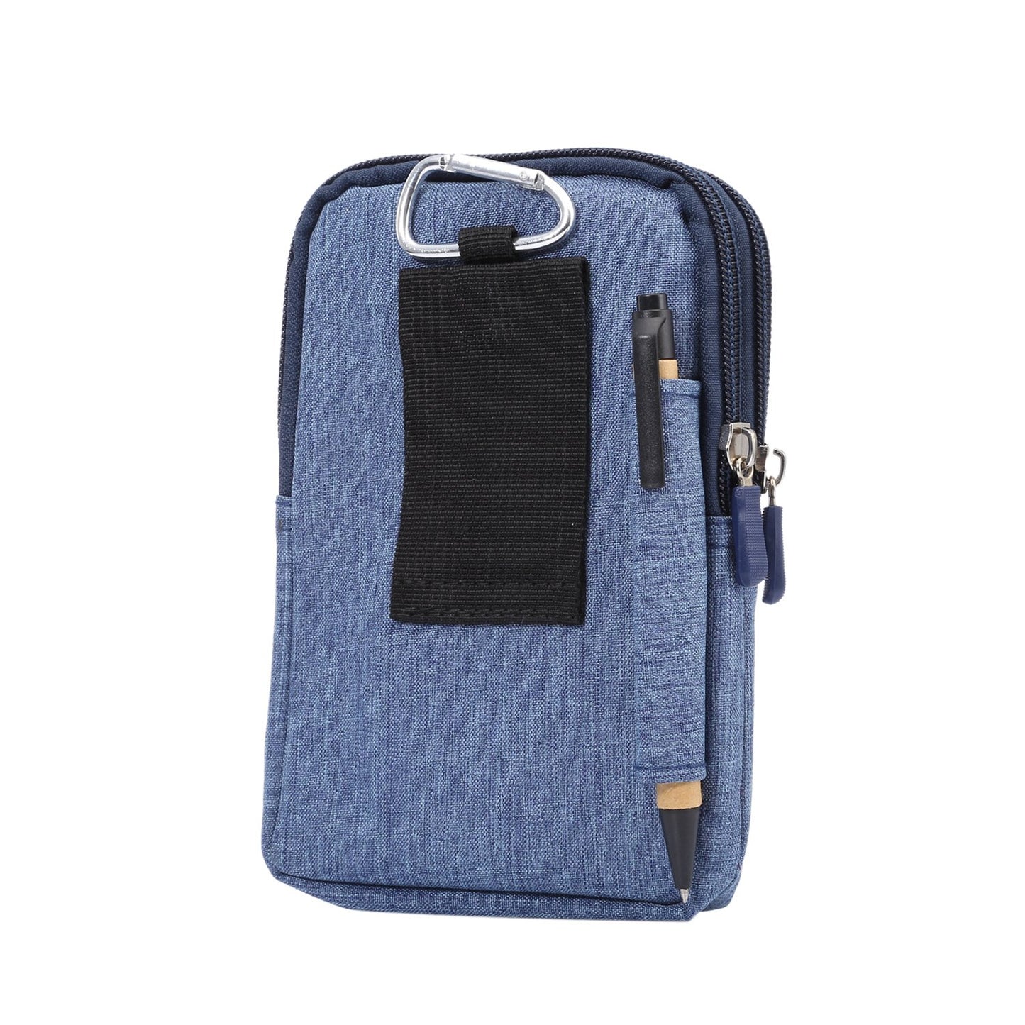 Vertical Cell Phone Waist Bag for Men, Mobile Phone Belt Pocket with Clip, Universal Mens Mobile Phone Belt Clip Holder Smartphone Waist Pouch Fanny Pack Protective Wallet with Carabiner Belt Loop