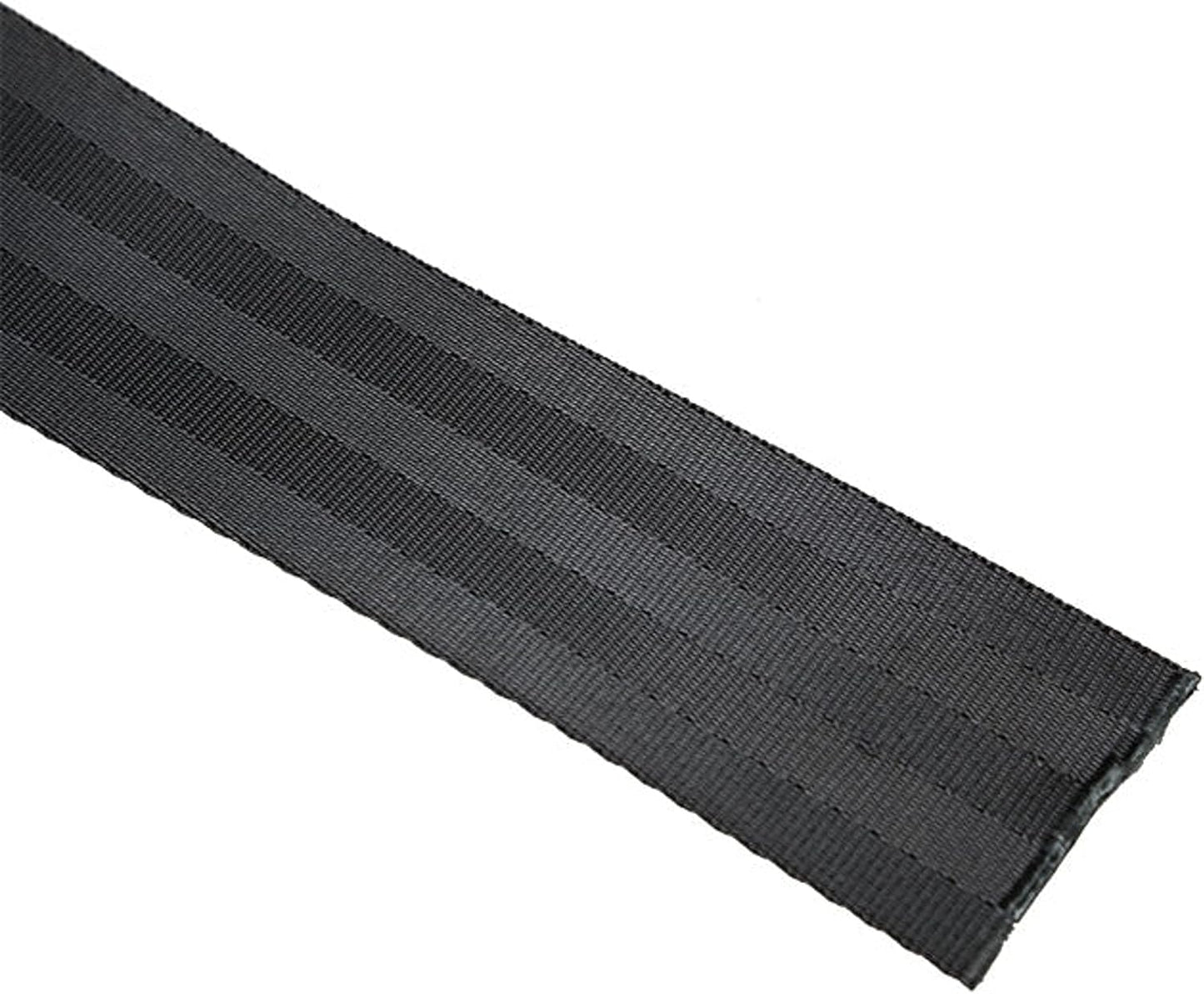 US Cargo Control Seat Belt Style Webbing 2 Inch x 300 Foot, Black Polyester Seat Belt Webbing Strap, 5 Panel, 6,000 lbs. Break Strength, 2 Inch Seat Belt Straps for Ratchet Straps, Lifting Slings
