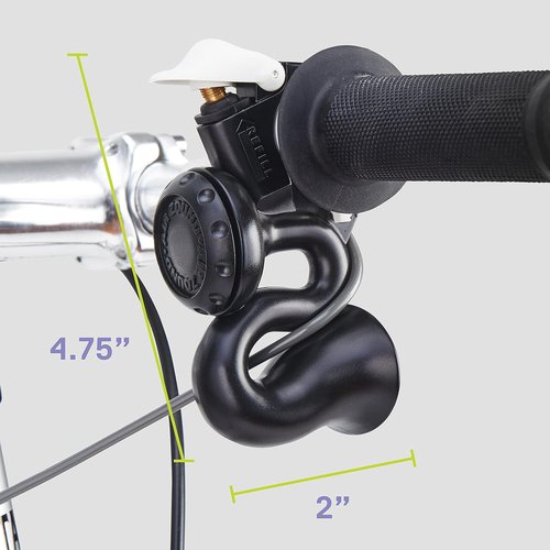Delta Cycle Airzound Bike Horn - Loud 115 DB Bike Horn for Adults - Rechargeable, No Batteries Needed - Adjustable Volume - Weatherproof Thermoplastic - Bicycle Horn for Road and Mountain Bikes